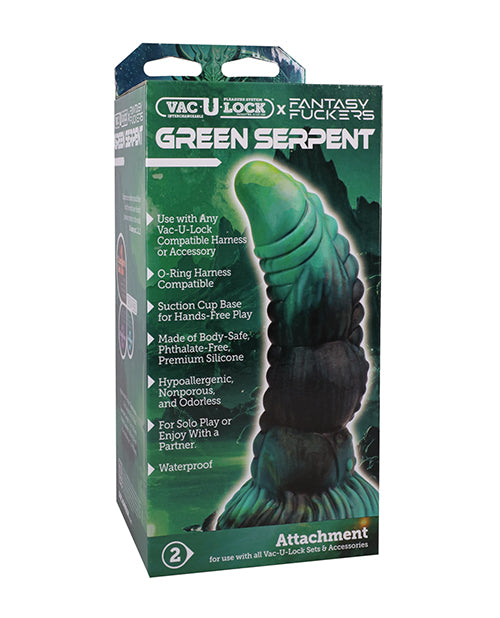 The Soft Hum Vac-U-Lock x Fantasy Fuckers - Green Serpent - Green