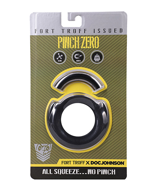 The Soft Hum Fort Troff Pinch Zero Cock Ring - Black