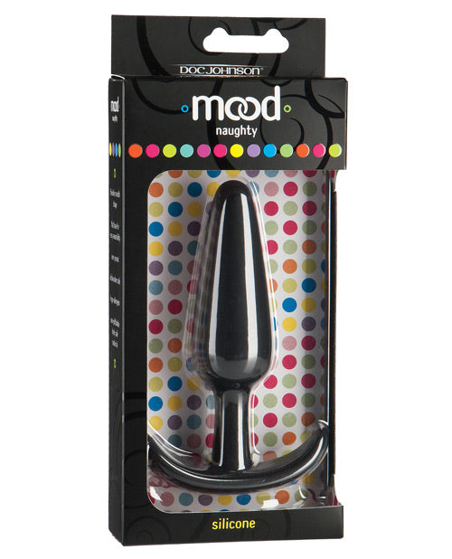 The Soft Hum Mood Naughty Butt Plug Large - Black