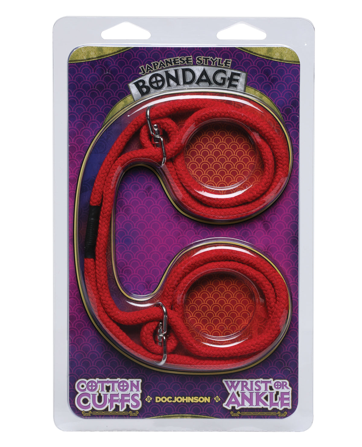 The Soft Hum Japanese Style Bondage Wrist or Ankle Cotton Rope - Red