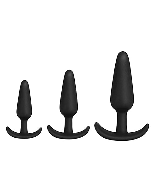 The Soft Hum In A Bag Anal Trainer Set - Black