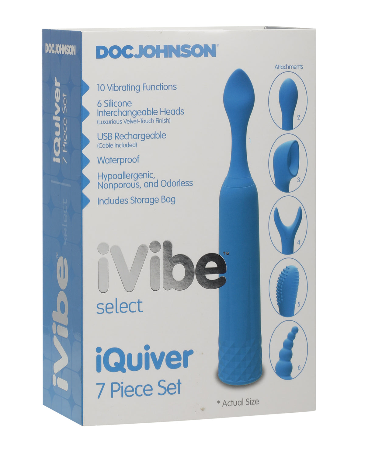 The Soft Hum iVibe iQuiver 7 Piece Set - Periwinkle