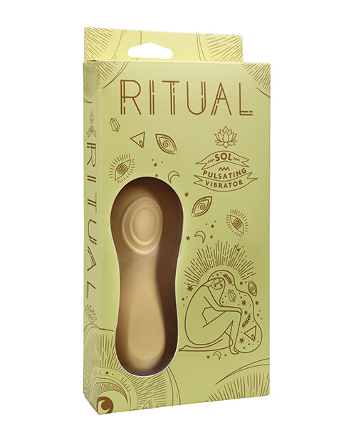 The Soft Hum RITUAL Sol Rechargeable Silicone Pulsating Vibe - Yellow