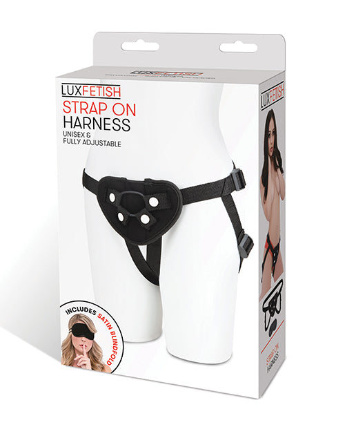 The Soft Hum Lux Fetish Strap On Harness - Black