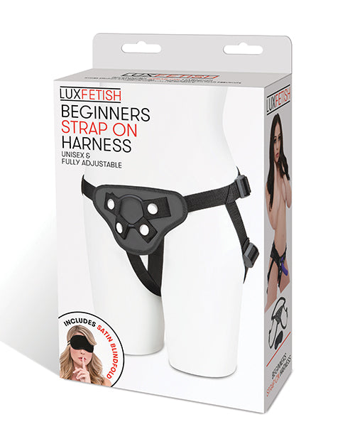 The Soft Hum Lux Fetish Beginners Strap On Harness - Black