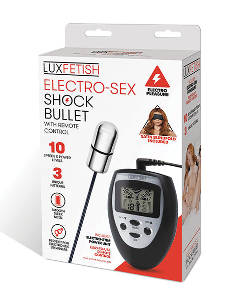 The Soft Hum Lux Fetish Electro Sex Shock Bullet w/Remote