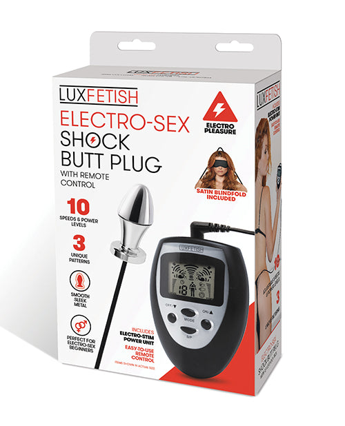 The Soft Hum Lux Fetish Electro Sex Shock Butt Plug w/Remote