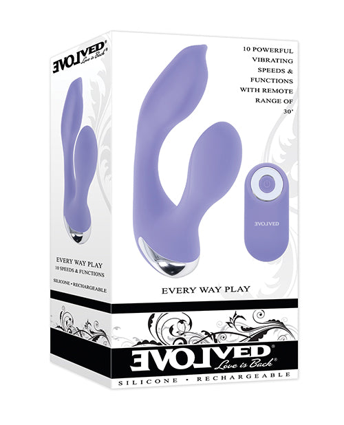 The Soft Hum Evolved Every Way Play Remote Controlled Rabbit Vibrator - Lilac