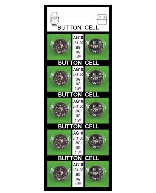 Batteries AG10 - Card of 10