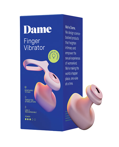 The Soft Hum Dame Fin 2.0 Finger Vibrator - Quartz