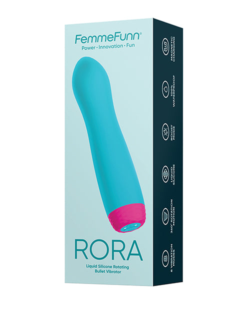 The Soft Hum Femme Funn Rora Rotating Bullet - Turquoise