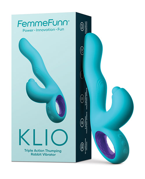 The Soft Hum Femme Funn Klio Triple Action Rabbit - Turquoise