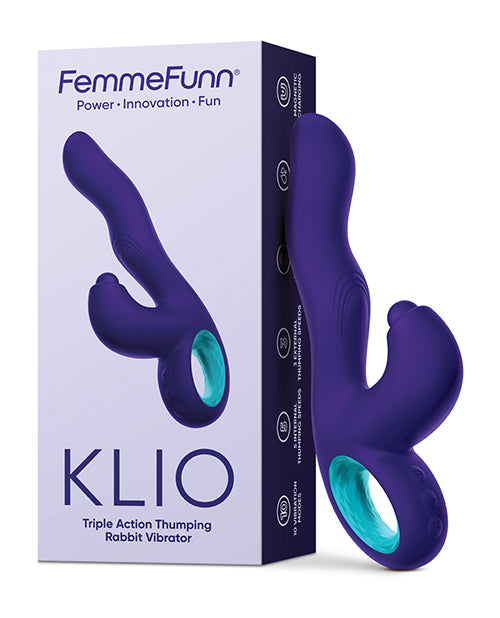 The Soft Hum Femme Funn Klio Triple Action Rabbit - Dark Purple