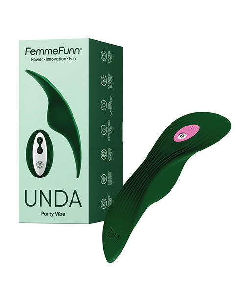 The Soft Hum Femme Funn Unda Thin Panty Vibe - Dark Green