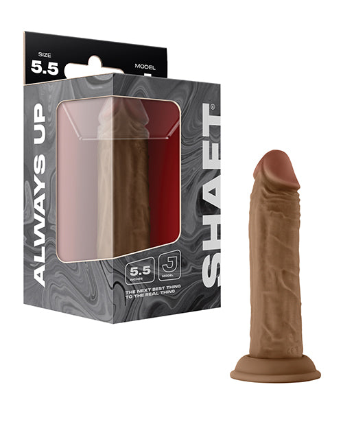 The Soft Hum Shaft Model J Flexskin Liquid Silicone 5.5" Dong - Oak