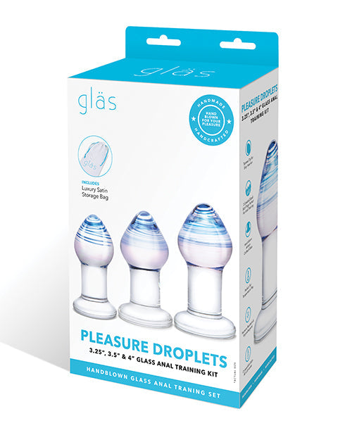 The Soft Hum Glas Pleasure Droplets Anal Training Kit