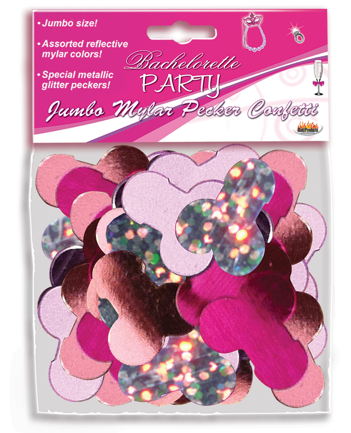 The Soft Hum Jumbo Mylar Pecker Party Confetti