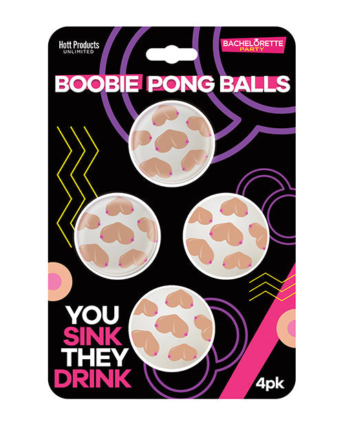 The Soft Hum Boobie Beer Pong Balls - 4 pk