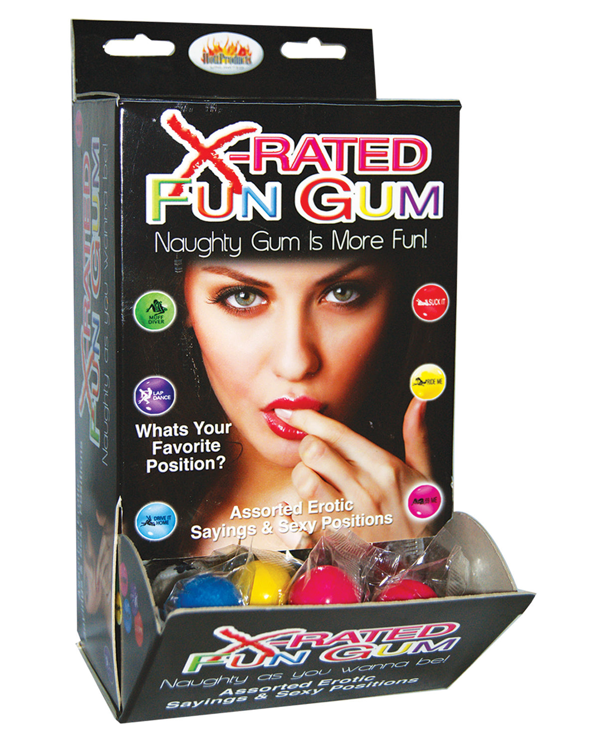 The Soft Hum X-Rated Fun Gum Fishbowl - Asst. Bowl of 90