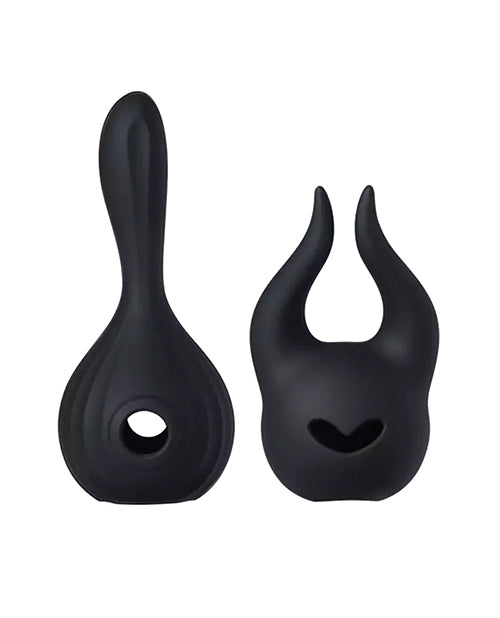 The Soft Hum Horns Pomi Wand Attachments Bundle - Black