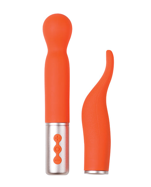 The Soft Hum The Naughty Collection Interchangeable Heads Vibrator - Coral Bundle