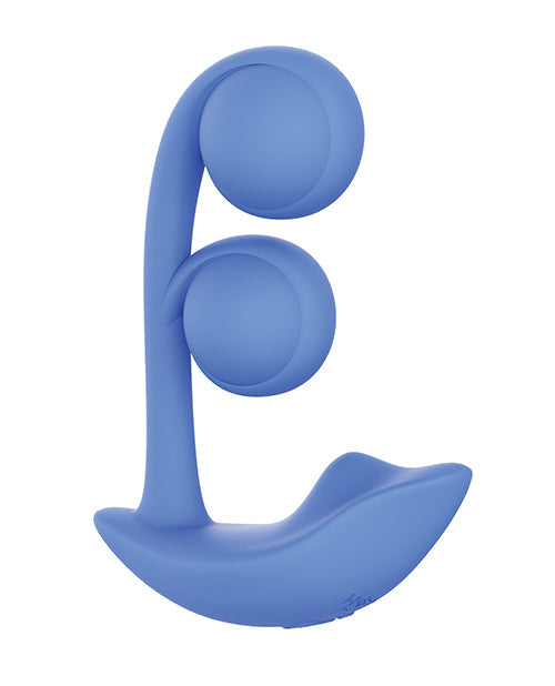 Melody Twin Balls Clit &amp; G-Spot Vibrator - Blue