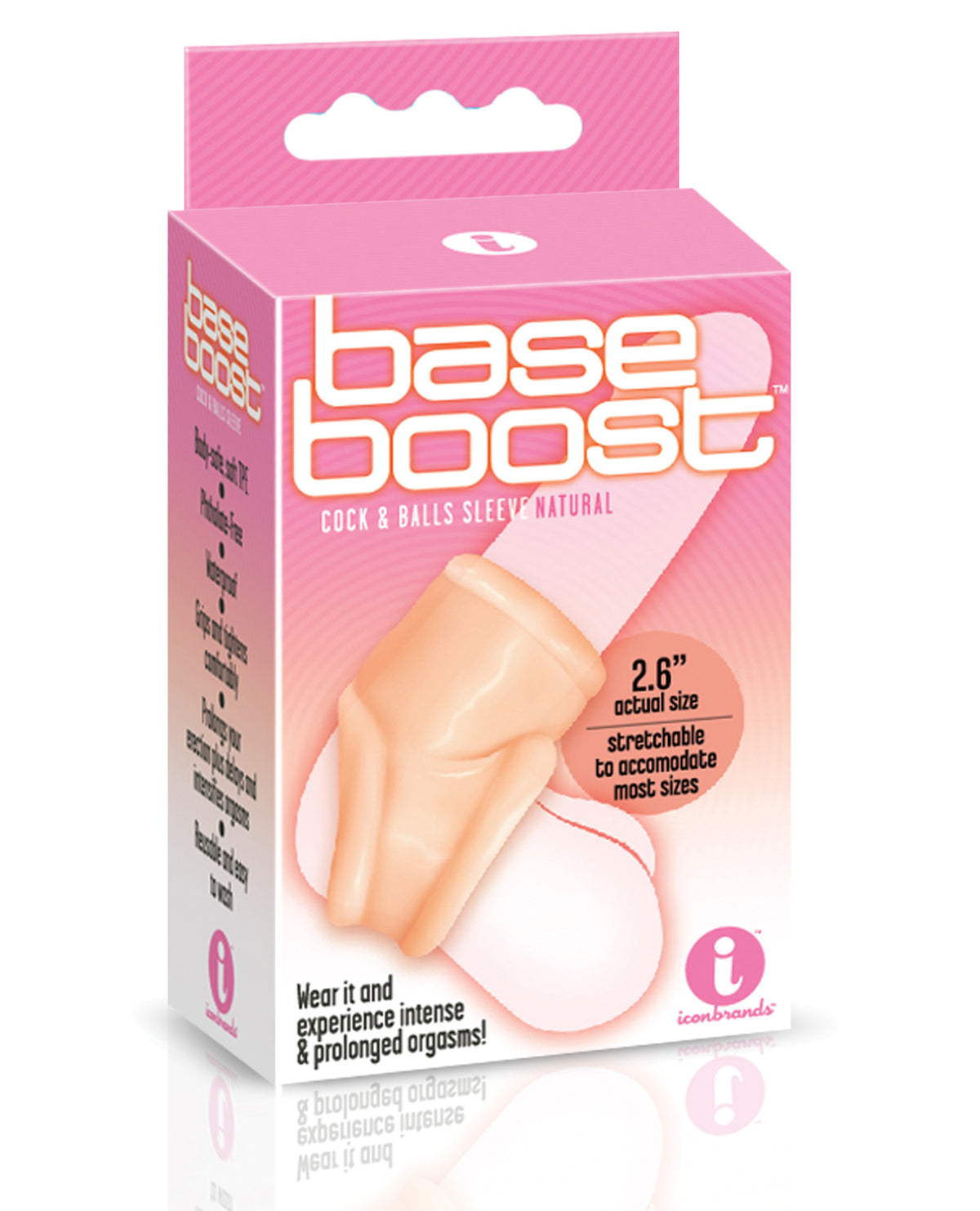The 9's Base Boost Cock &amp; Balls Sleeve - Natural