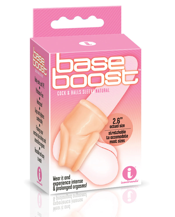 The 9's Base Boost Cock &amp; Balls Sleeve - Natural