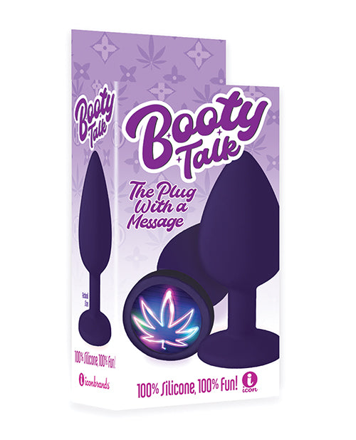 The Soft Hum The 9's Booty Calls Neon Leaf Plug - Purple