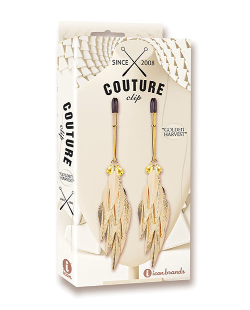 The Soft Hum Couture Clips Luxury Nipple Clamps - Golden Harvest