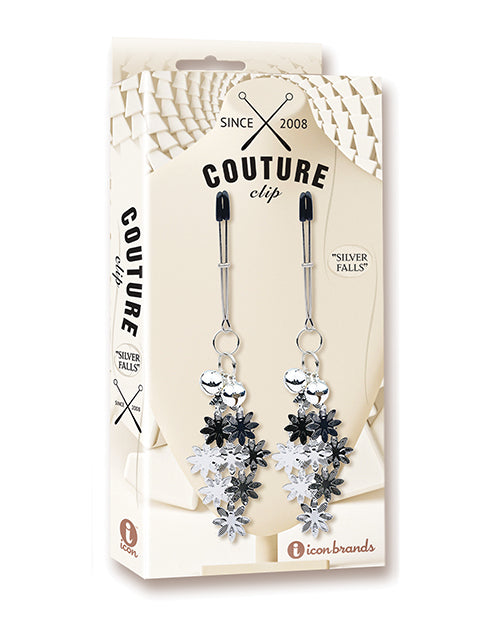 The Soft Hum Couture Clips Luxury Nipple Clamps - Silver Falls