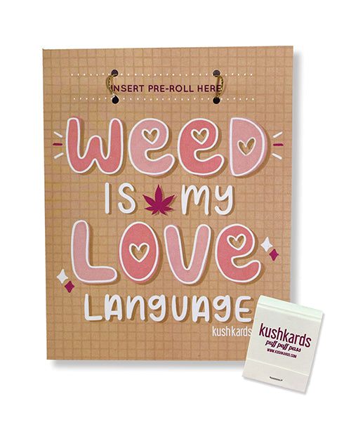 The Soft Hum Weed Is My Love Language Greeting Card w/Matchbook