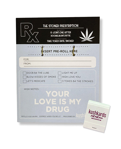 The Soft Hum The Stoner Prescription Greeting Card w/Matchbook