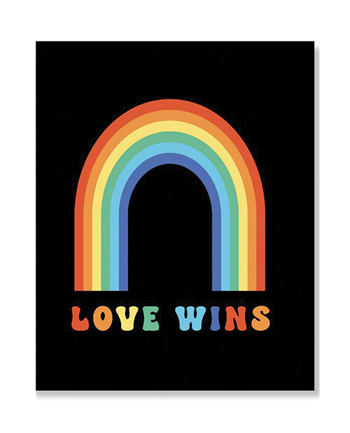 The Soft Hum Love Wins Greeting Card