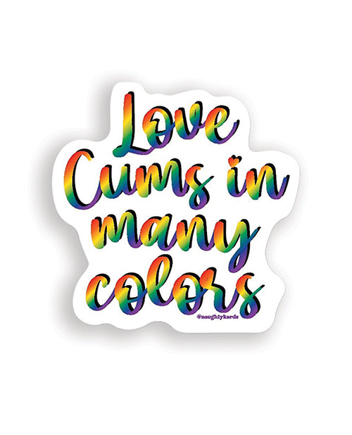 The Soft Hum Love Cums Naughty Sticker - Pack of 3