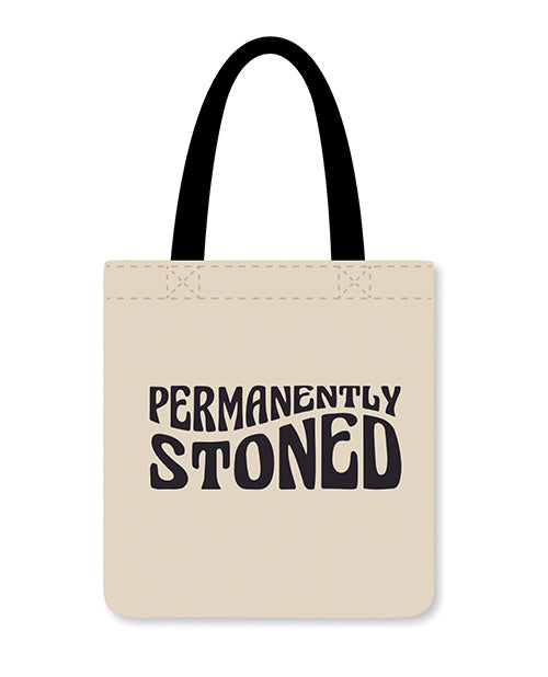 The Soft Hum Permanently Stoned Reusable Tote - Black/White
