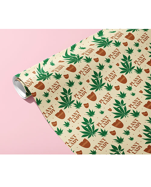 The Soft Hum Plant Lady Naughty Wrapping Paper