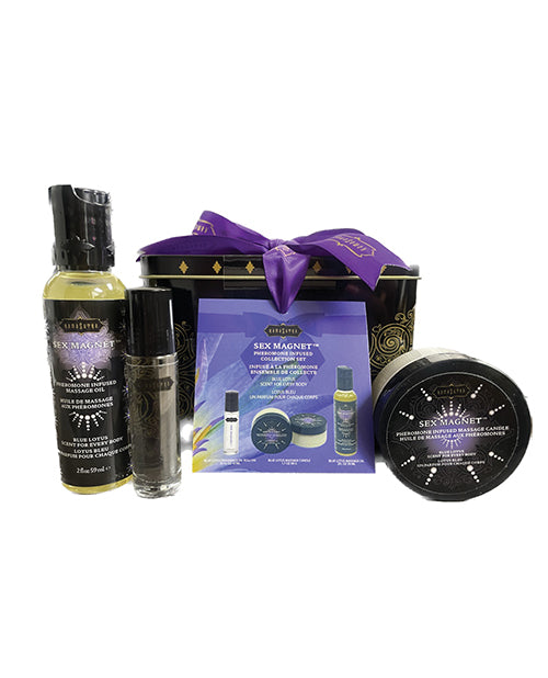 The Soft Hum Kama Sutra Sex Magnet Gift Set - Blue Lotus