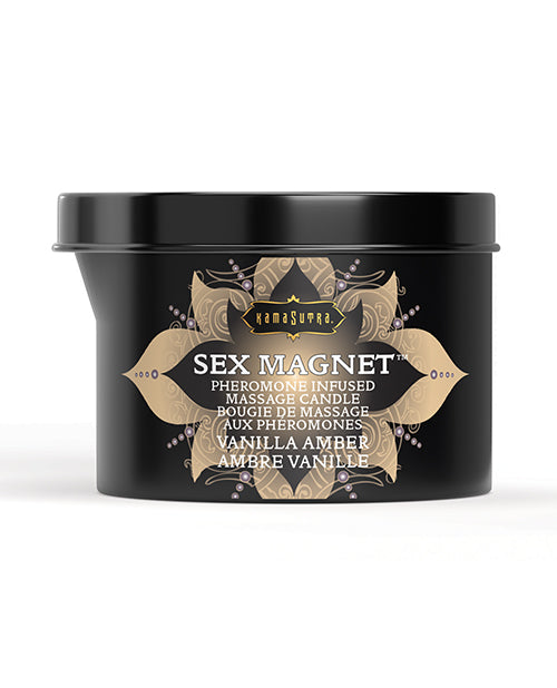 The Soft Hum Kama Sutra Sex Magnet Candle w/Pour Spout - 6 oz Vanilla Amber