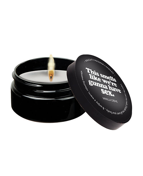 The Soft Hum Kama Sutra Mini Massage Candle - 2 oz This Smells Like We're Gunna Have Sex