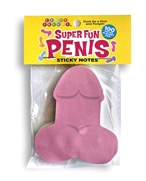 The Soft Hum Super Fun Penis Sticky Notes - 100 Notes Per Pad