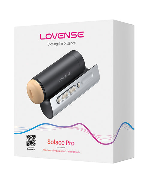 The Soft Hum Lovense Solace Pro Thrusting Masturbator - Black