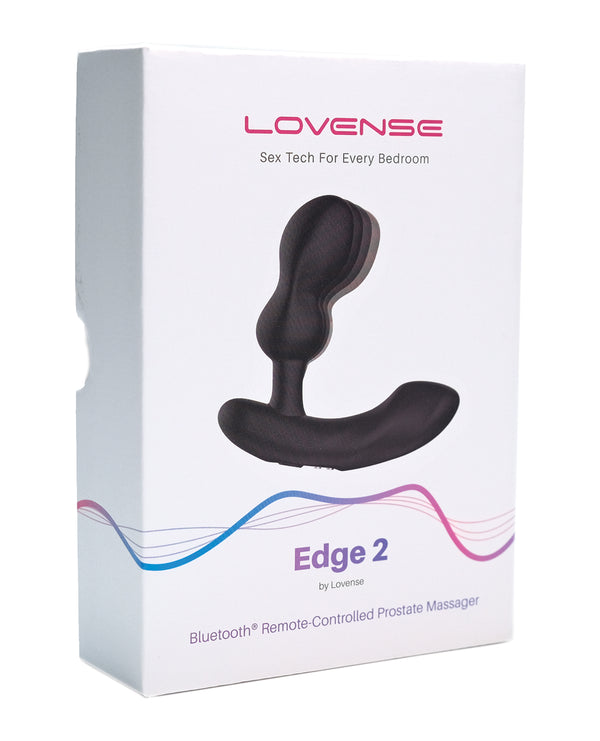 The Soft Hum Lovense Edge 2 Flexible Prostate Massager - Black