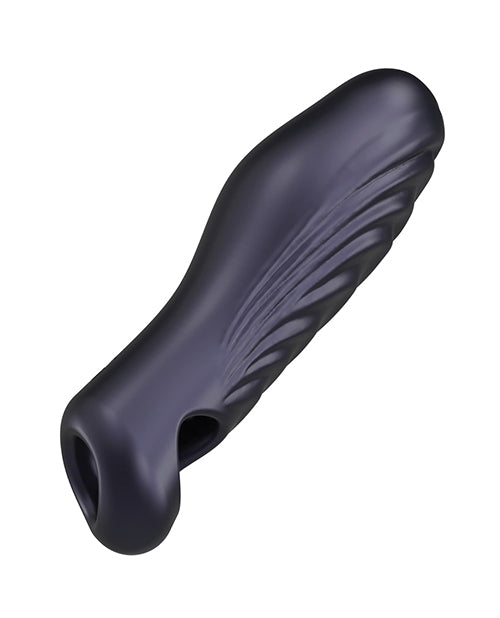 The Soft Hum Manwan RYZER Penis Sleeve - Black Plum