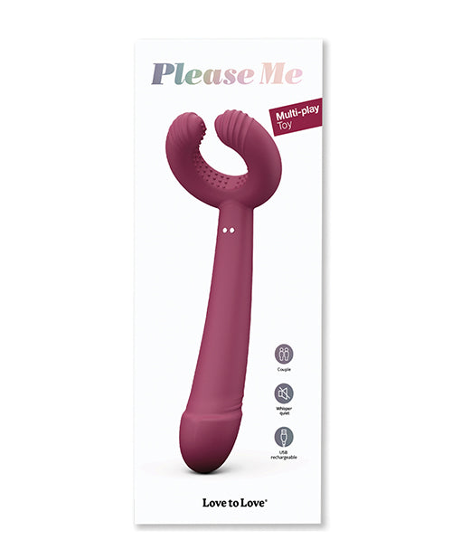 The Soft Hum Love to Love Please Me Multi-Play Vibrator - Plum Star