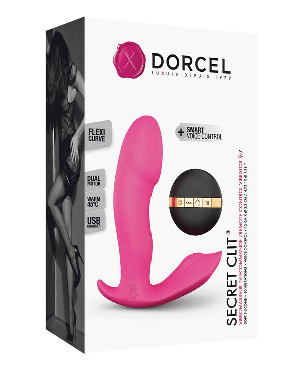 The Soft Hum Dorcel Secret Clit Dual Stim Heating and Voice Control - Pink