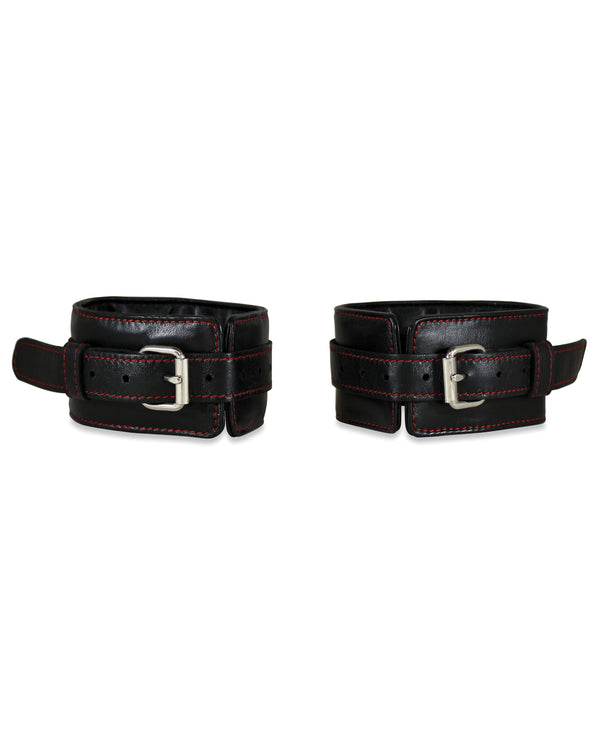 The Soft Hum Sultra Lambskin Ankle Cuffs - Black