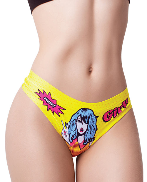 The Soft Hum Mememe Comic Fans Printed Thong LG