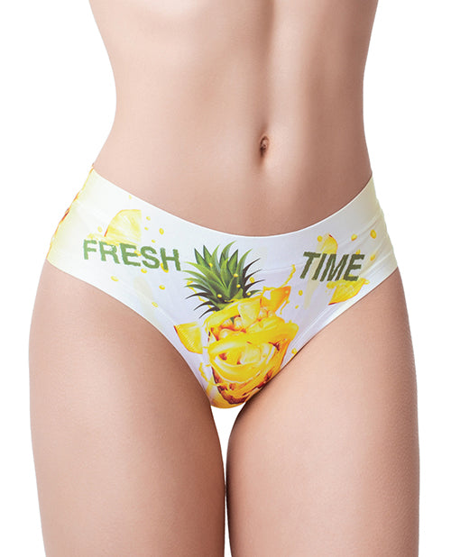 The Soft Hum Mememe Fresh Summer Pineapple Printed Slip XL