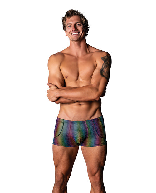 The Soft Hum Pack &amp; Play Pocket Short - Rainbow XL
